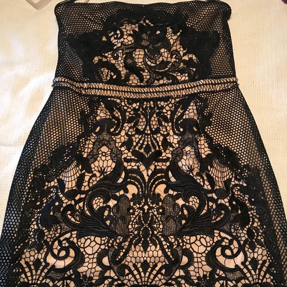 Black/Nude lace dress from Express